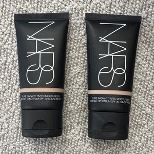 LOT OF 2 NARS PURE RADIANT TINTED MOISTURIZER MEDIUM 1 and 1.2